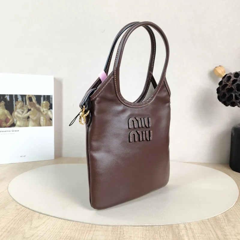 Miumiu Shoulder Bag IVY Tote Shopping Tote Calfskin Mini 20*24 — cover view 5 of 5