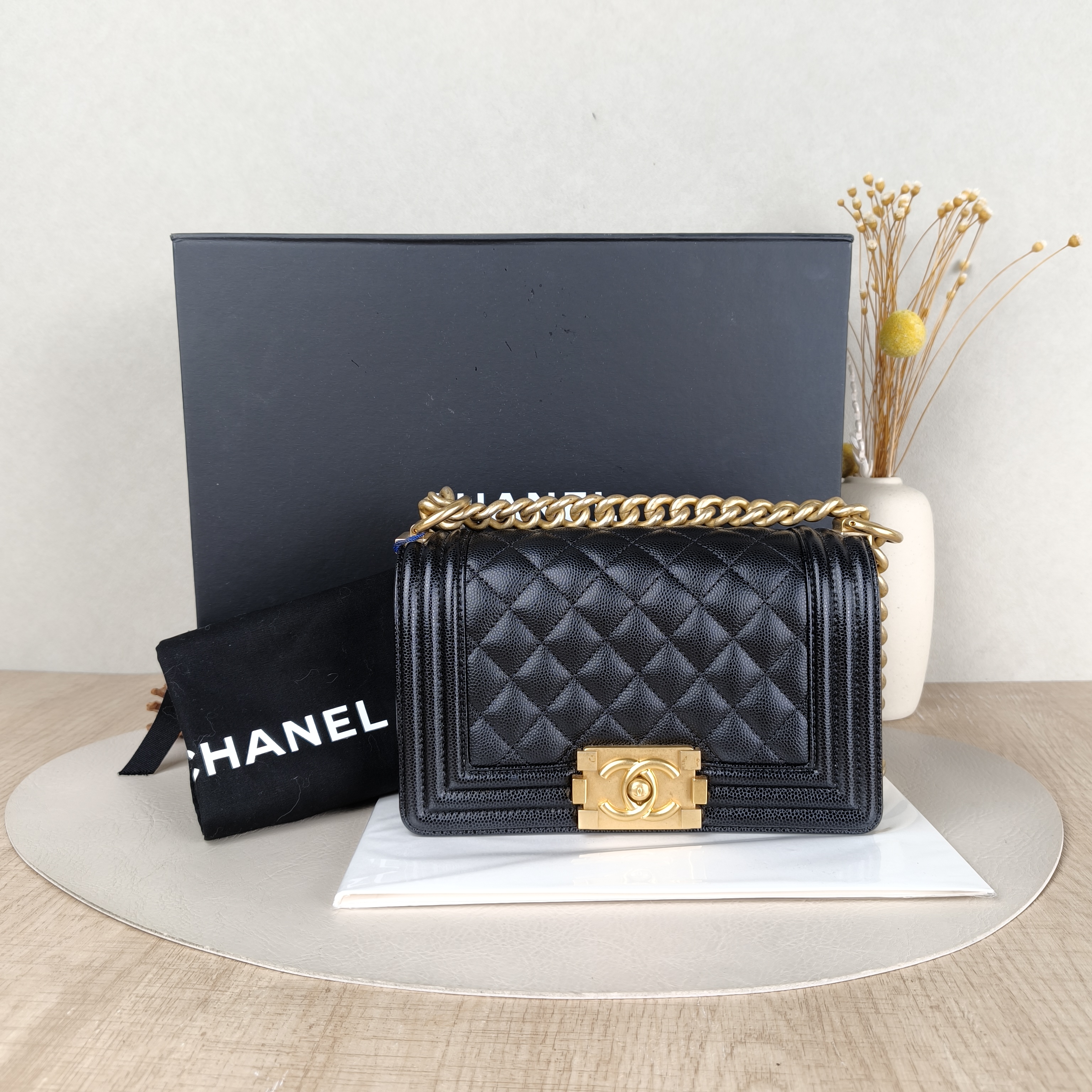 Chanel Crossbody Bag Le BoyBlack Grained Calfskin Small20.5 × 8.5 × 12 cm — cover view 3 of 6