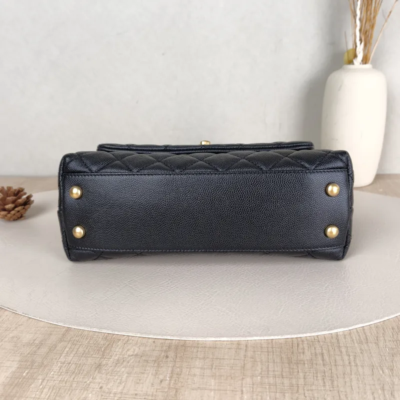 Chanel Top Handle Bag Coco Handle​Black Grained Calfskin Small24 × 10 × 14 cm — cover view 2 of 6
