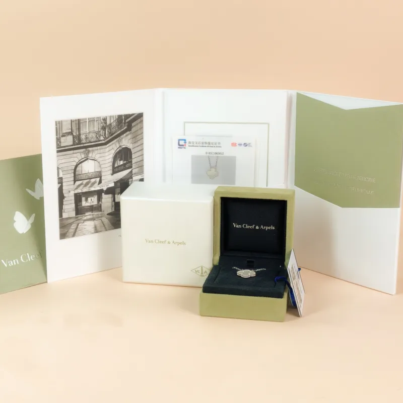 Van Cleef & Arpels Necklace Alhambra Alhambra Collection Necklace White Mother-of-Pearl Pearl · White Mother-of-Pearl 18KW hite Gold Vintage Small… — cover view 10 of 10