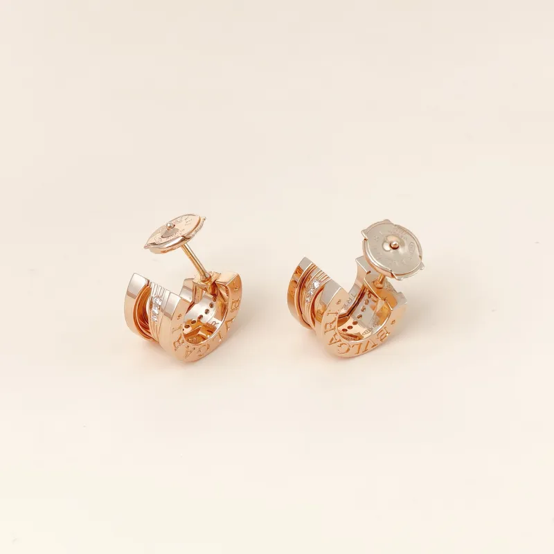 Bvlgari Earrings B.ZERO1Collection Earrings Rose Gold Diamond18KR ose Gold One Size — cover view 10 of 11