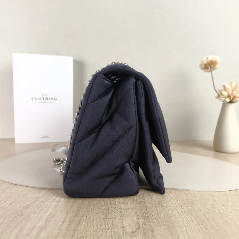 BALENCIAGA Shoulder Bag CRUSH Chain Bag Black Medium 30 × 13 × 20 cm — detail view 7 of 11