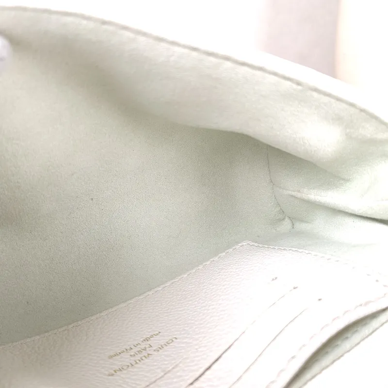 Louis Vuitton Crossbody Bag MADELEINE White · Green Calfskin nano 21 × 6 × 12.5 cm — detail view 5 of 11