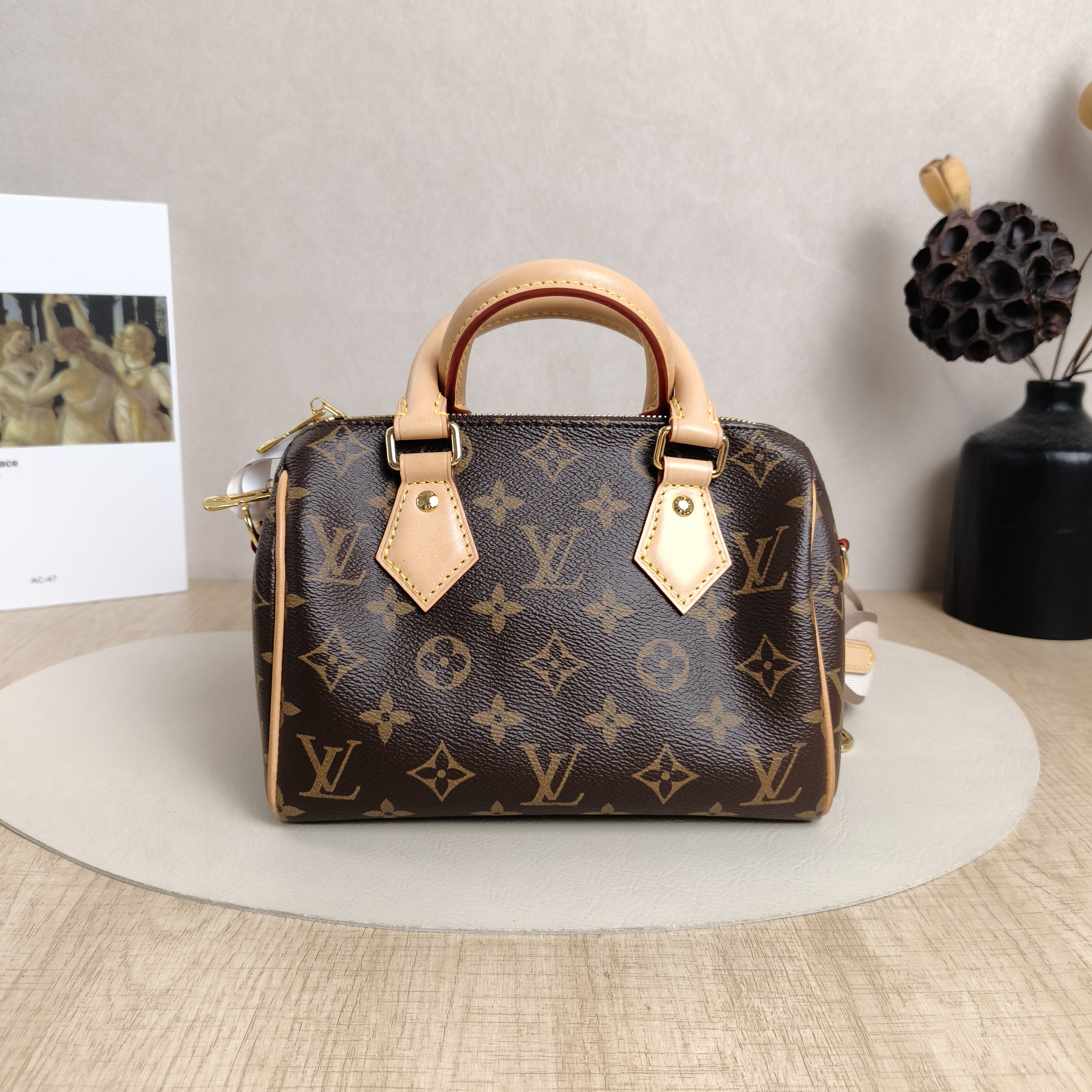 Louis Vuitton Crossbody Bag Speedy20 Shoulder Strap PVC Small20.5 × 12 × 13.5 cm