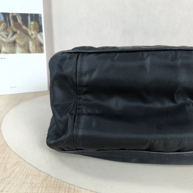 PRADA Top Handle Bag Nylon Black Nylon One Size 32 × 16 × 29 cm — detail view 3 of 10