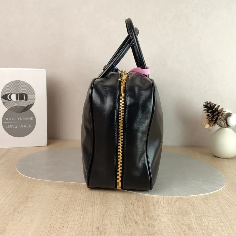 Miumiu Top Handle Bag Beau Black Calfskin Large 34 × 10 × 23 cm — detail view 2 of 8