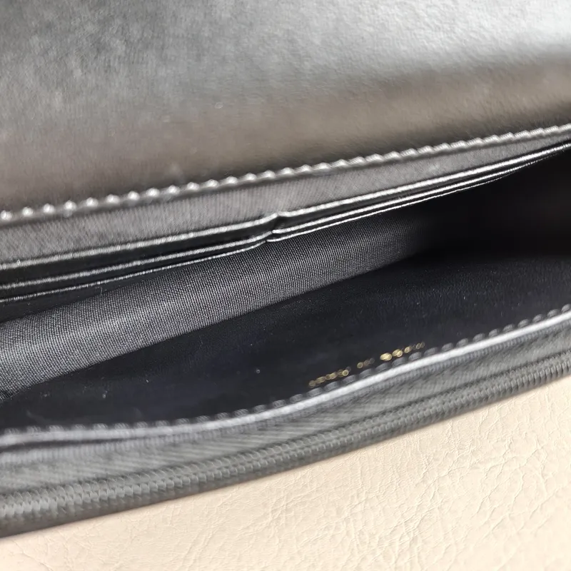 Chanel Crossbody Bag woc Black Waxed Leather One Size 19.2 × 3.5 × 12.3 cm — detail view 5 of 13