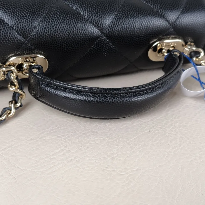 Chanel Crossbody Bag Box Black Grained Calfskin 15 × 7 × 10.5 cm — detail view 5 of 12