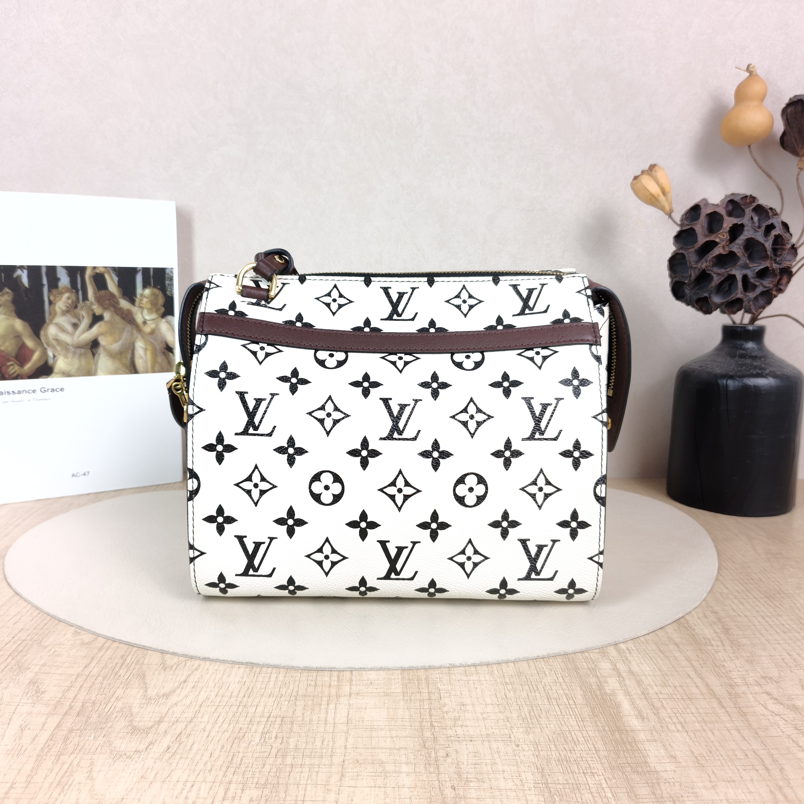 Louis Vuitton Shoulder Bag Speedy Amazon White PVC Small23 × 15 × 20 cm — cover view 4 of 5