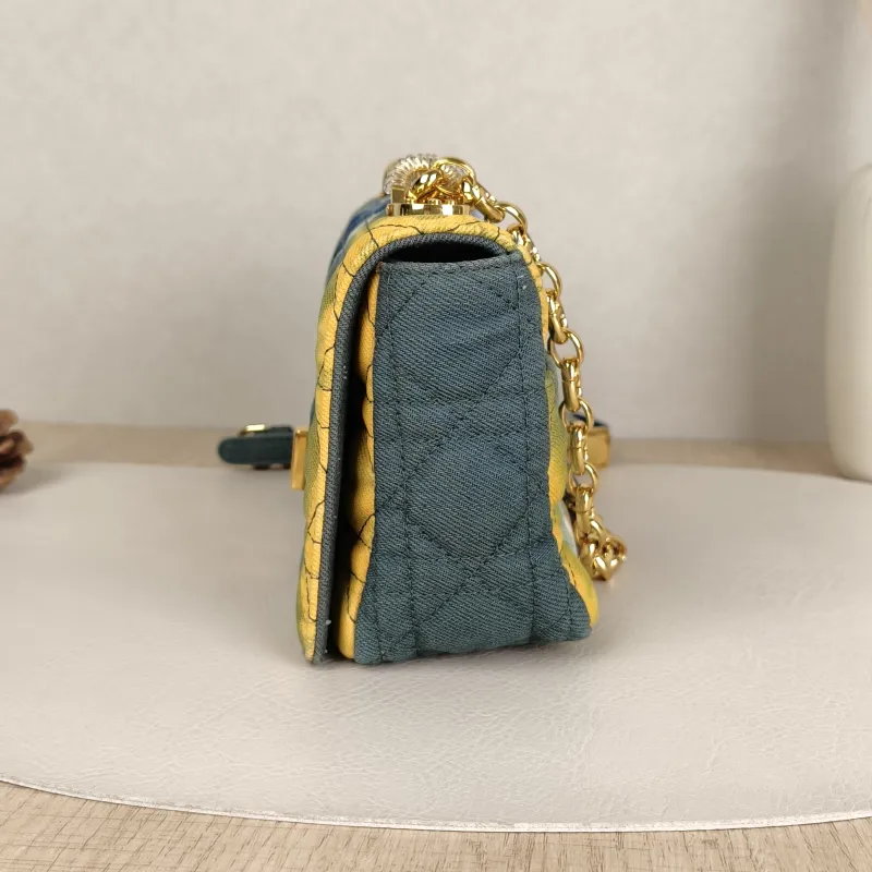 DIOR Crossbody Bag Caro Chain Bag Colorblock Canvas20 × 7 × 13.5 cm — cover view 5 of 9