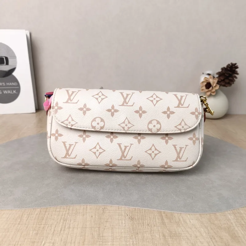 Louis Vuitton Crossbody Bag IVY · Beige PVC Small 23.5 × 4.3 × 12 cm Conditioned