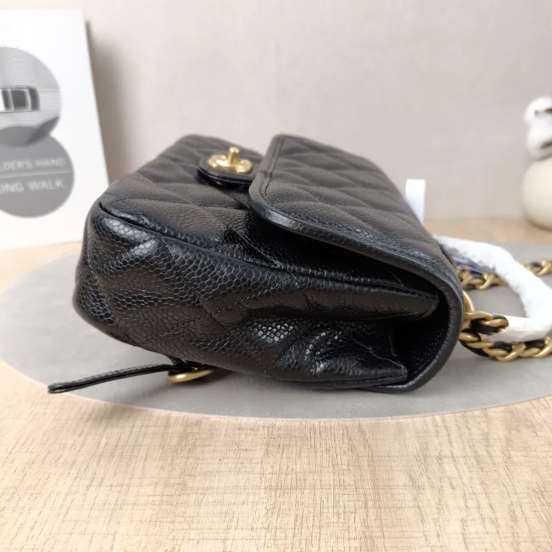 Chanel Backpack Backpack Black Grained Calfskin One Size24 × 5 × 17 cm — detail view 15 of 15