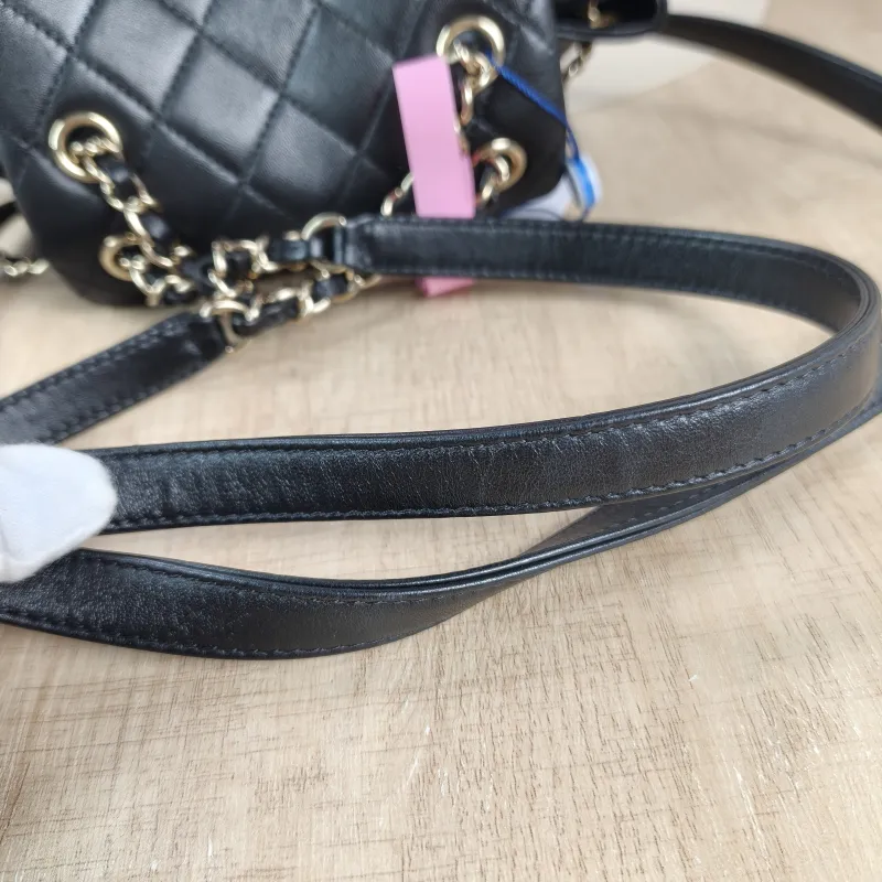 Chanel Backpack Duma Black Lambskin Small18 × 9.5 × 19 cm — detail view 3 of 11