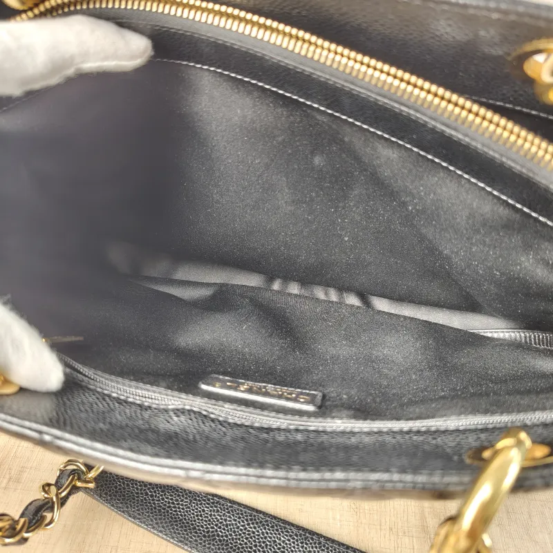 Chanel Shoulder Bag Grand Shopping Tote​ GST Shopping Tote Black Grained Calfskin Large 33 × 13 × 24 cm 15 — detail view 10 of 15