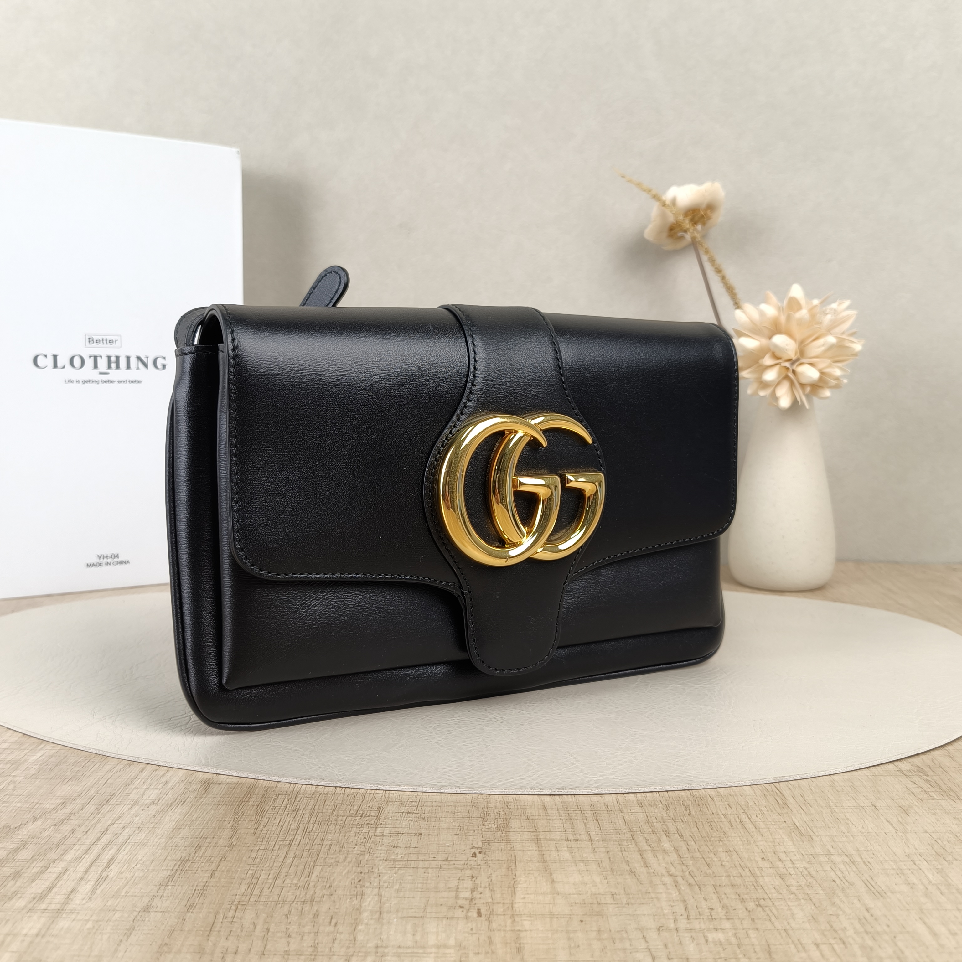 GUCCI Shoulder Bag Arli Shoulder Bag Black CC alfskin Small25 × 5.5 × 16 cm — cover view 4 of 10