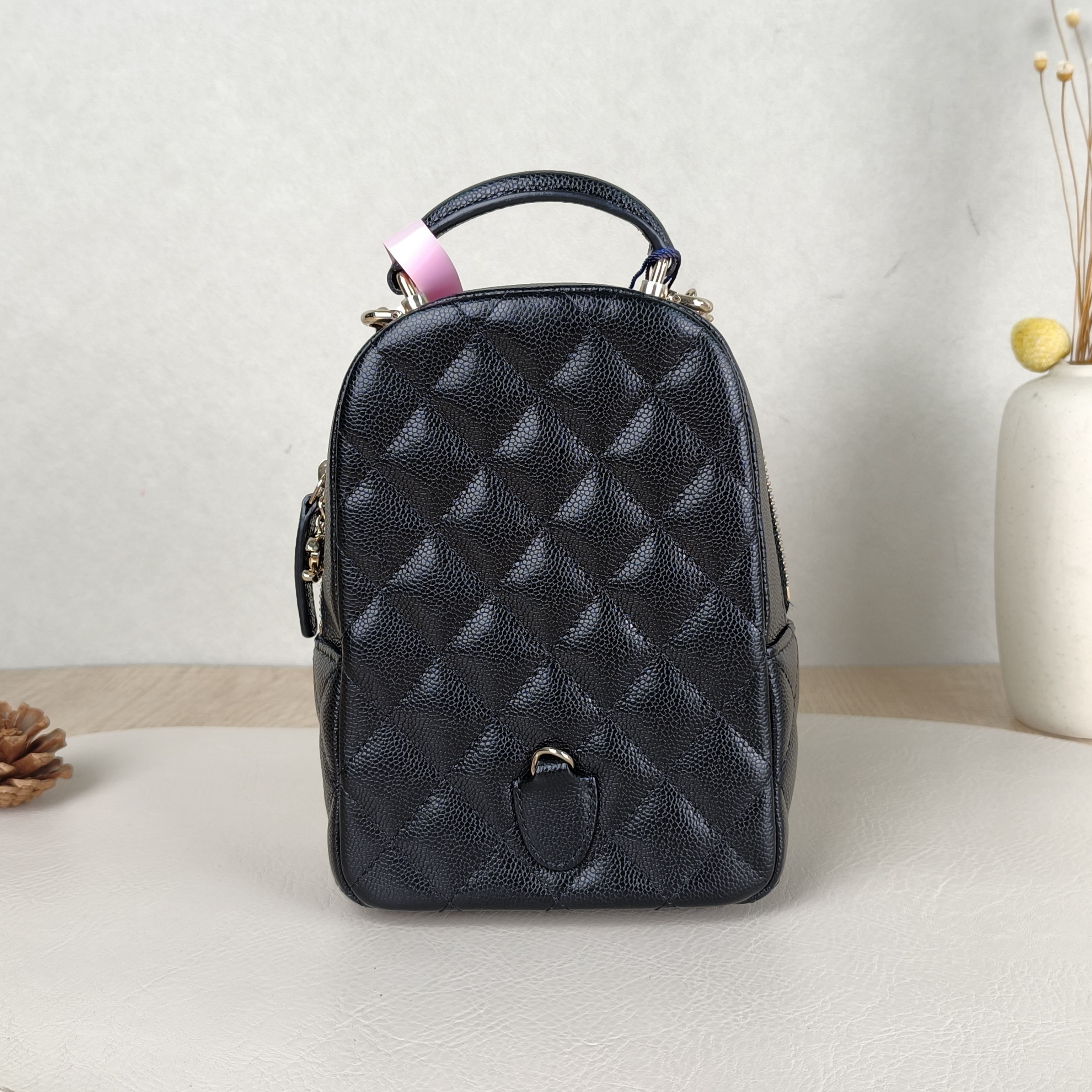 Chanel Backpack mini Backpack Collection Black Grained Calfskin One Size13 × 9 × 18 cm — cover view 2 of 5