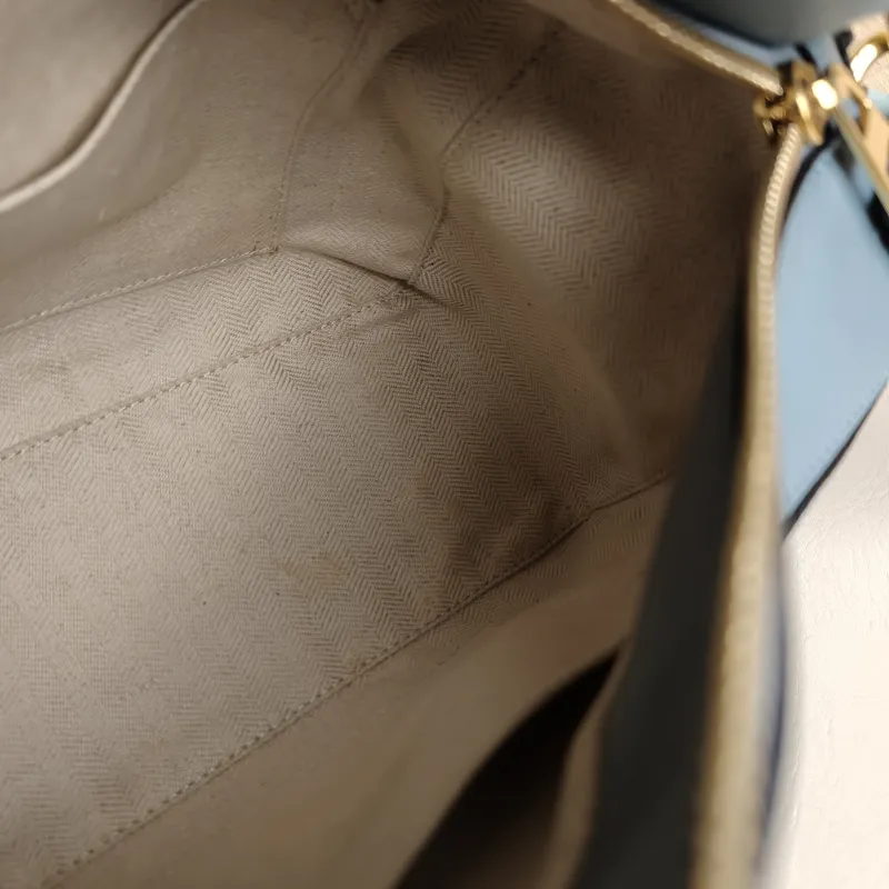 LOEWE Crossbody Bag Puzzle Blue CC alfskin Small 24 × 10.5 × 16.5 cm — detail view 10 of 11