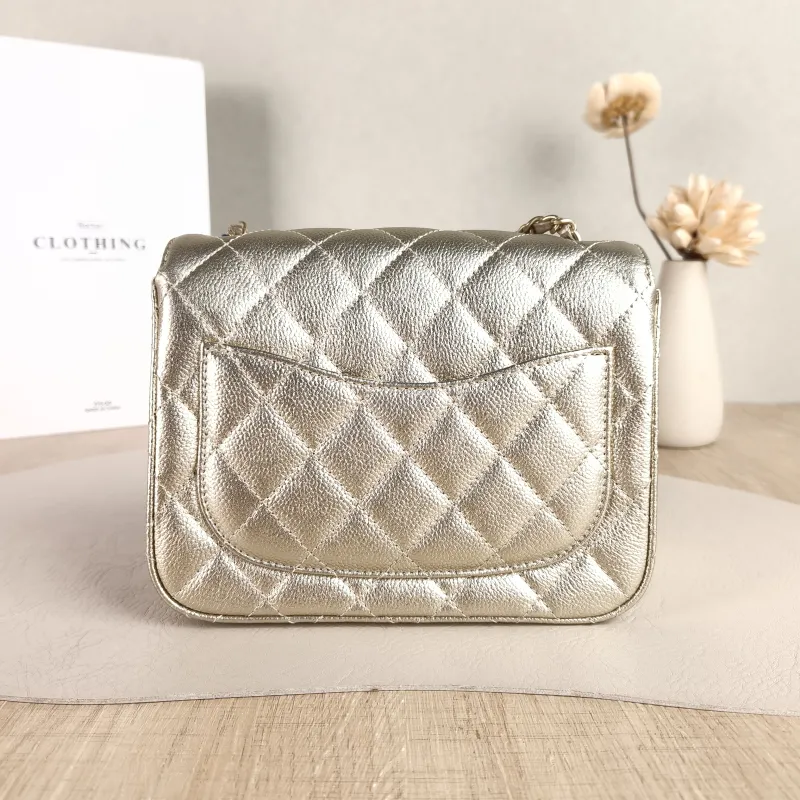 Chanel Crossbody Bag c Grained Calfskin Mini 17 × 8 × 13.5 cm — cover view 6 of 6