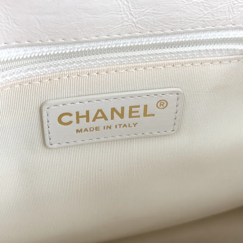 Chanel Shoulder Bag Edition c Tote Bag White Calfskin One Size26 × 6 × 29.5 cm — detail view 10 of 14