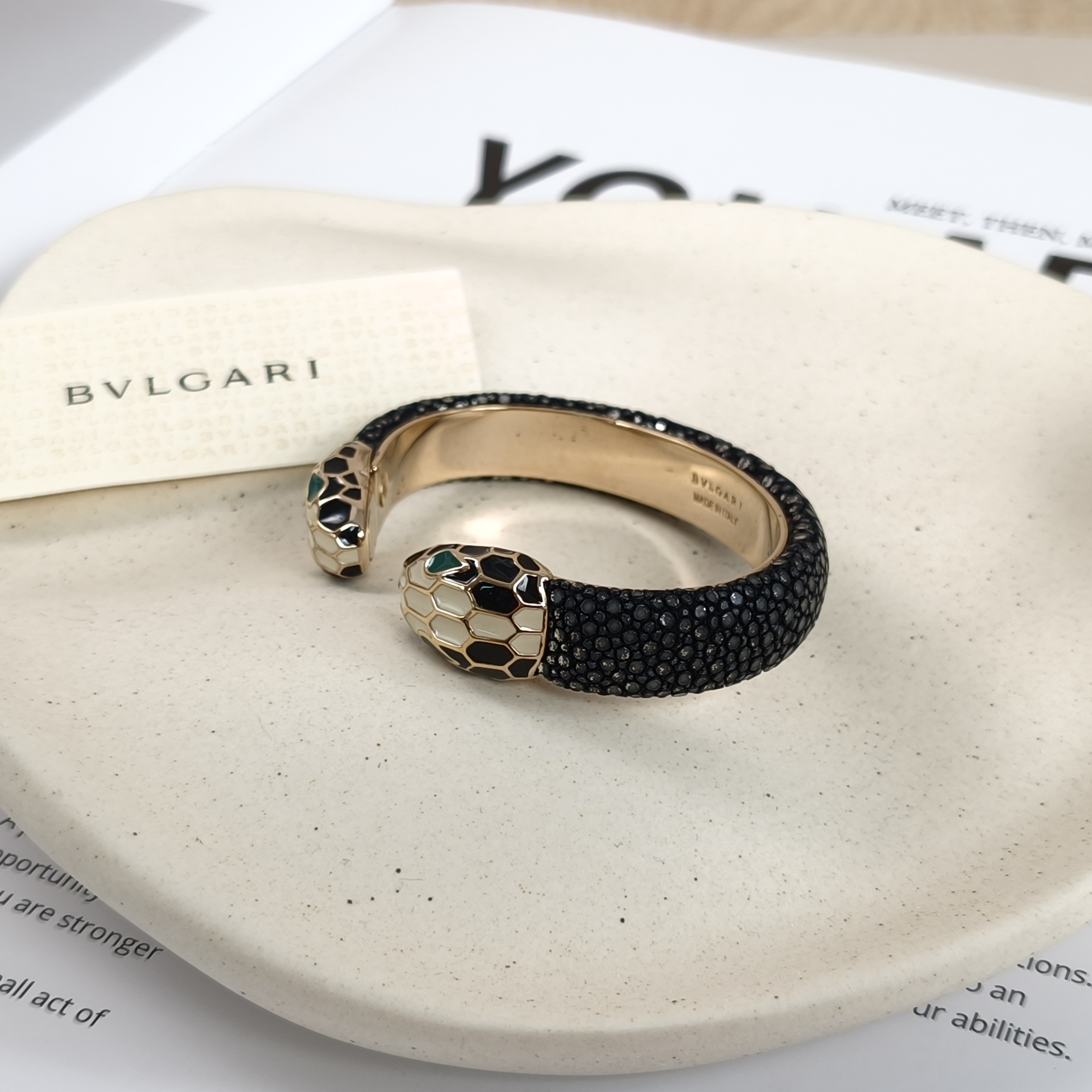 Bvlgari Bangle Serpenti Forever Collection Bangle Grey Pearl 15cm One Size — cover view 2 of 8