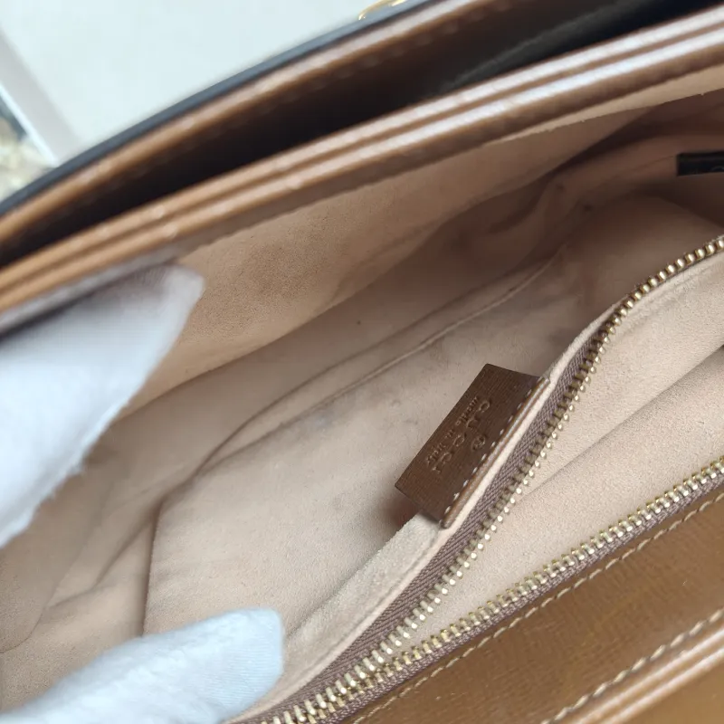 GUCCI Shoulder Bag Horsebit 1955 Horsebit Medium Monogram PVC Medium25 × 8 × 18 cm — detail view 9 of 12