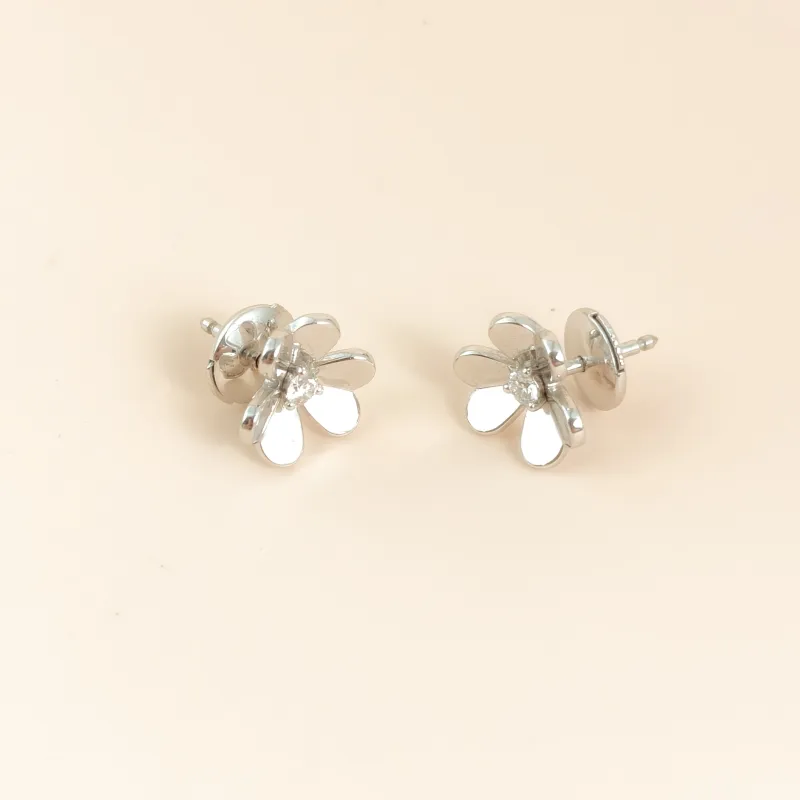 Van Cleef & Arpels Earrings Frivole Collection Earrings White Gold Diamond18KW hite Gold Mini