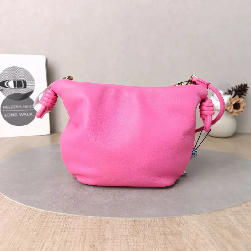 LOEWE Crossbody Bag Flamenco Neon Pink Lambskinmini23 × 5.5 × 17 cm — cover view 4 of 5