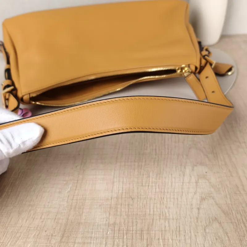PRADA Shoulder Bag Aimée Yellow Calfskin One Size31 × 9 × 18 cm — detail view 8 of 13