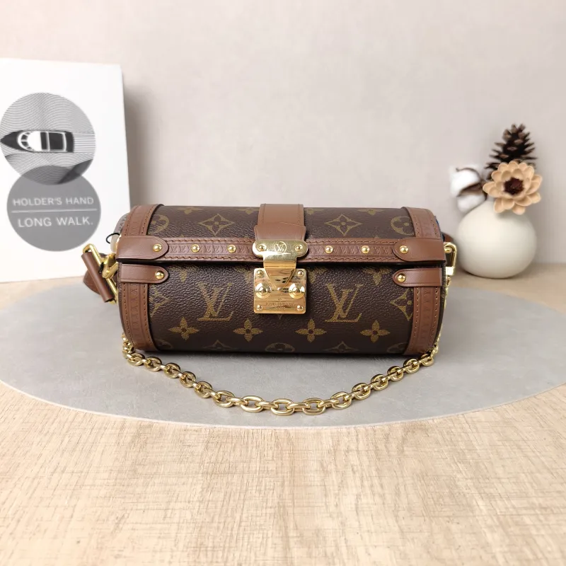 Louis Vuitton Crossbody Bag Papillon Trunk Monogram PVC Small19 × 9 × 9 cm