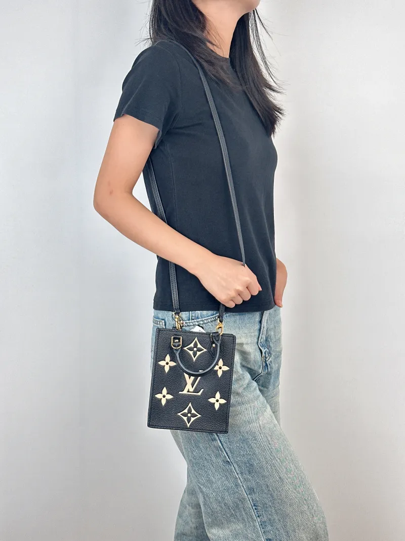 Louis Vuitton Crossbody Bag PETIT SAC PLAT Mini Calfskinmini14 × 5 × 17 cm — on-model view 2 of 3