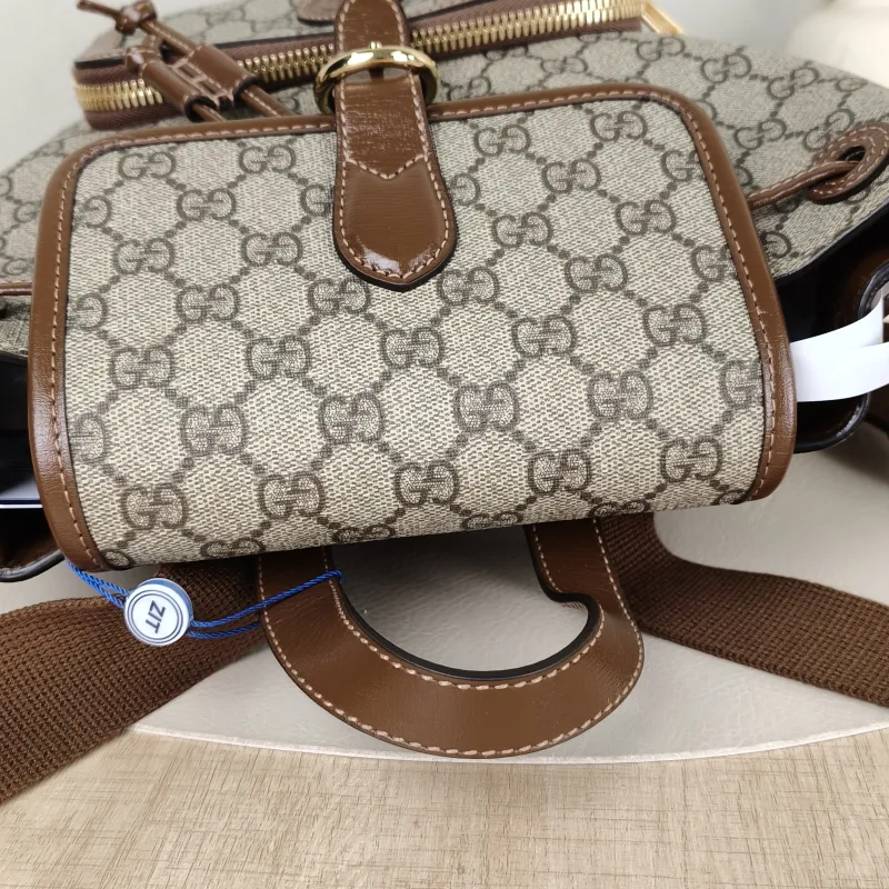 GUCCI Backpack GG Retro Collection Backpack Brown PVC One Size 26.5 × 13 × 30 cm — detail view 9 of 13