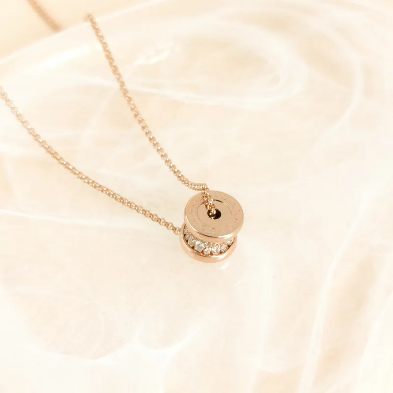 Bvlgari Necklace B.zero1 Rose Gold Diamond18KR ose Gold One Size 43cm โ cover view 8 of 8