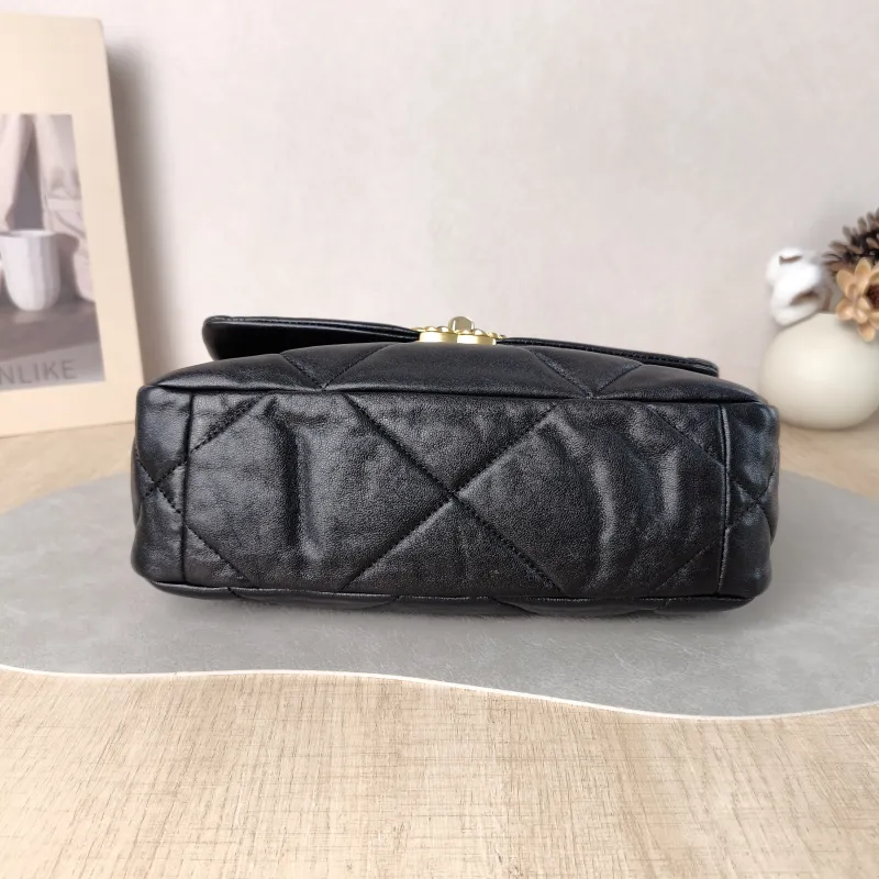 Chanel Crossbody Bag 19Bag Black SL ambskin Small 26 × 9 × 16 cm 28 — cover view 5 of 5