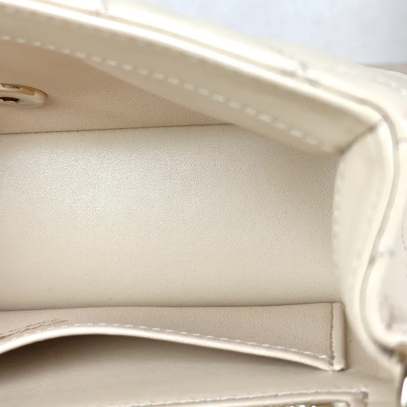 Chanel Crossbody Bag Classic Flap Large Mini CF Mini Beige Lambskin mini 20 × 6 × 12 cm — detail view 8 of 16