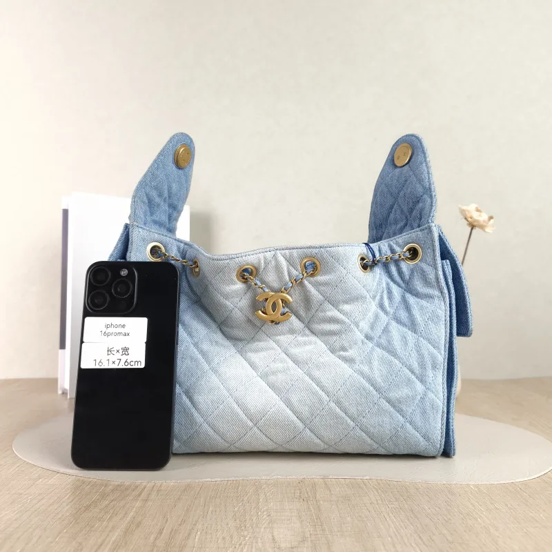 Chanel Shoulder Bag 25Bag Blue Small 26 × 14 × 30 cm — cover view 2 of 5