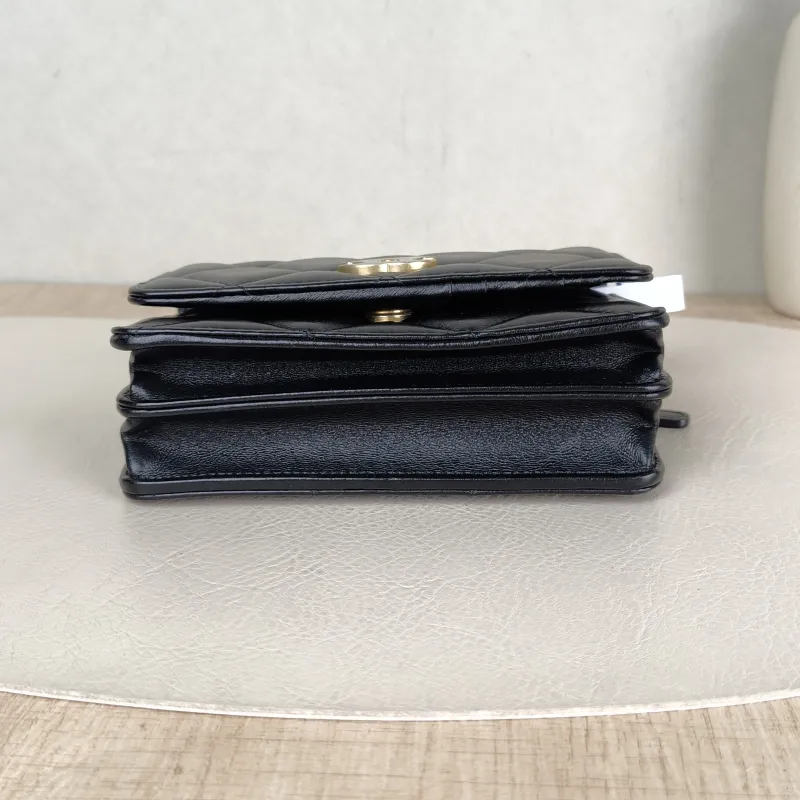 Chanel Crossbody Bag CF WOC Black Lambskin Mini 15 × 5 × 10 cm 31 — cover view 2 of 5