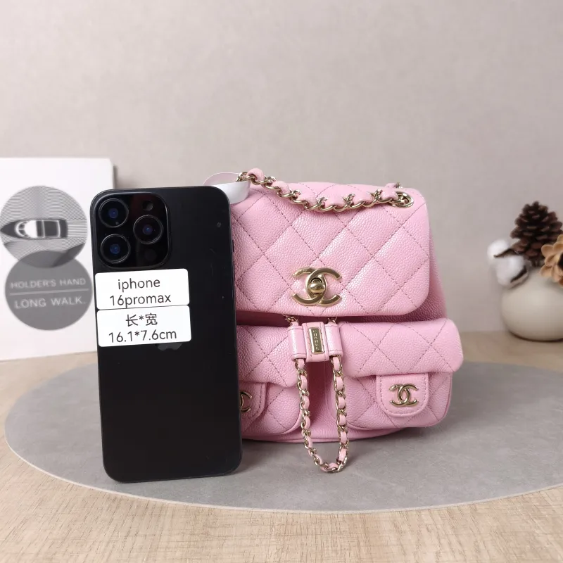 Chanel Backpack Duma Pink Calfskin Small16.5 × 10 × 17.5 cm — cover view 4 of 5