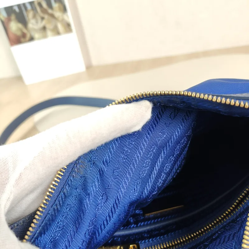 PRADA Crossbody Bag Messenger Bag Crossbody Bag Blue Nylon One Size 28 × 2 × 22 cm — detail view 9 of 10