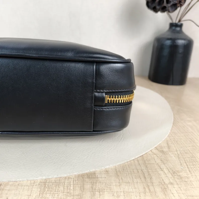 Miumiu Top Handle Bag Beau Black Calfskin Medium30 × 8.5 × 17 cm — detail view 10 of 12