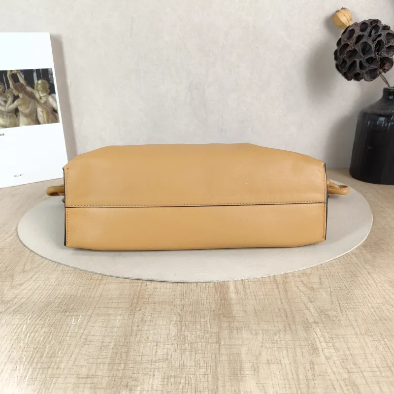 LOEWE Crossbody Bag Flamenco Yellow Calfskin Medium 30 × 10.5 × 24.5 cm — cover view 4 of 6