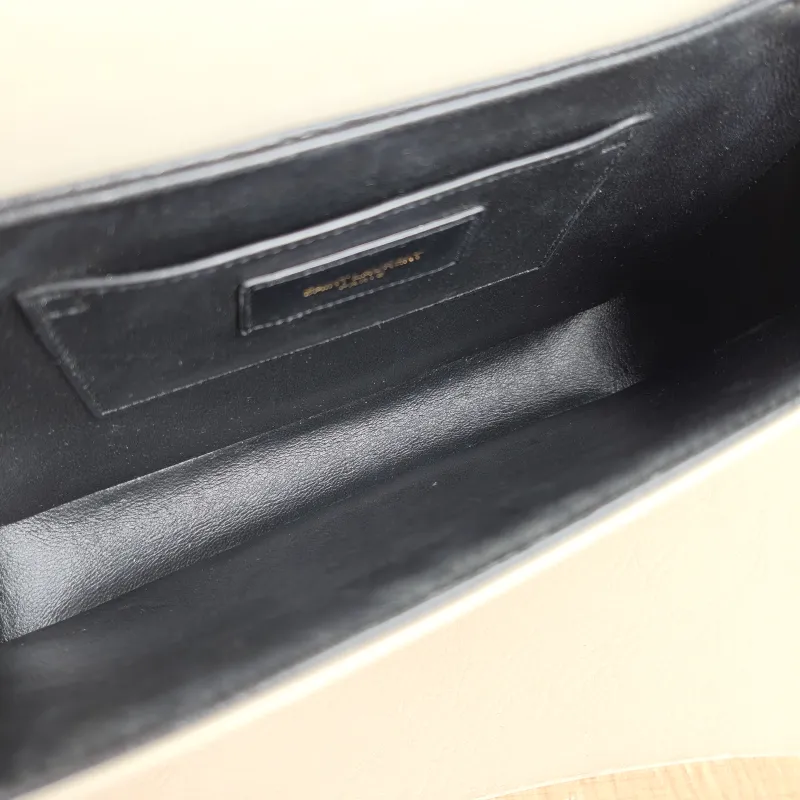SAINT LAURENT Crossbody Bag Solferino Box Shoulder Bag White Calfskin Medium 23 × 16 × 7 cm — detail view 5 of 12