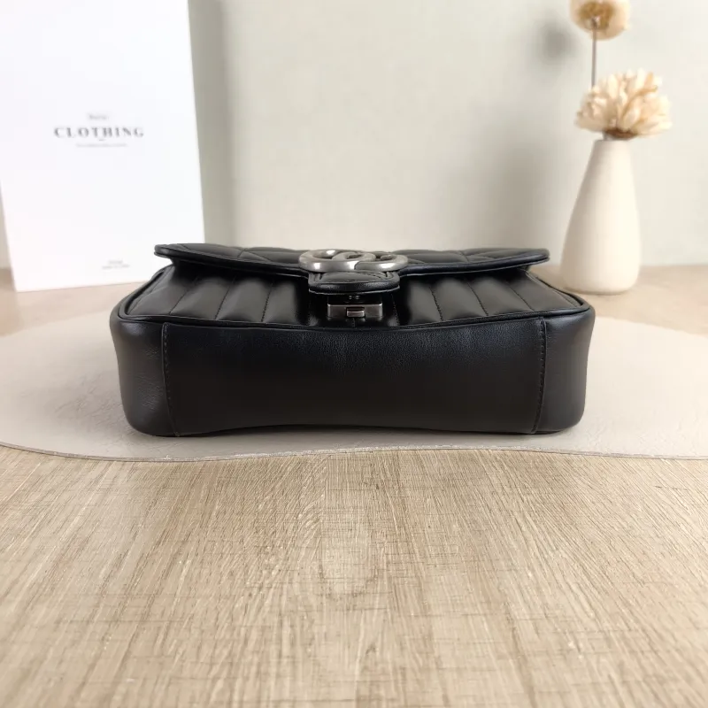 GUCCI Crossbody Bag GG Marmont Small Marmont 22 Calfskin Small 22 × 6 × 13 cm — cover view 5 of 5