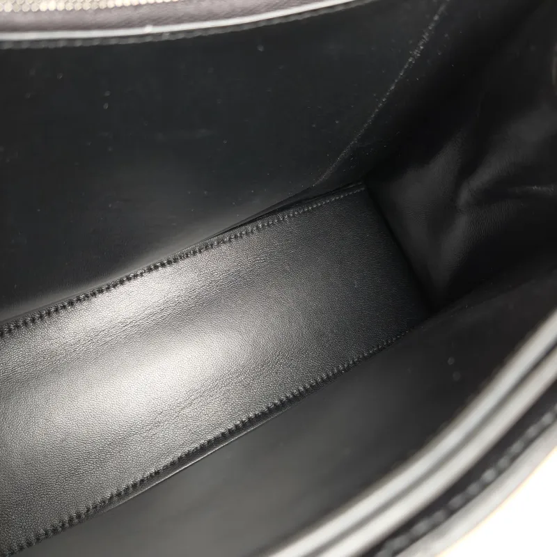 BALENCIAGA Shoulder Bag CRUSH Chain Bag Black Calfskin Medium30 × 13 × 20 cm — detail view 9 of 13