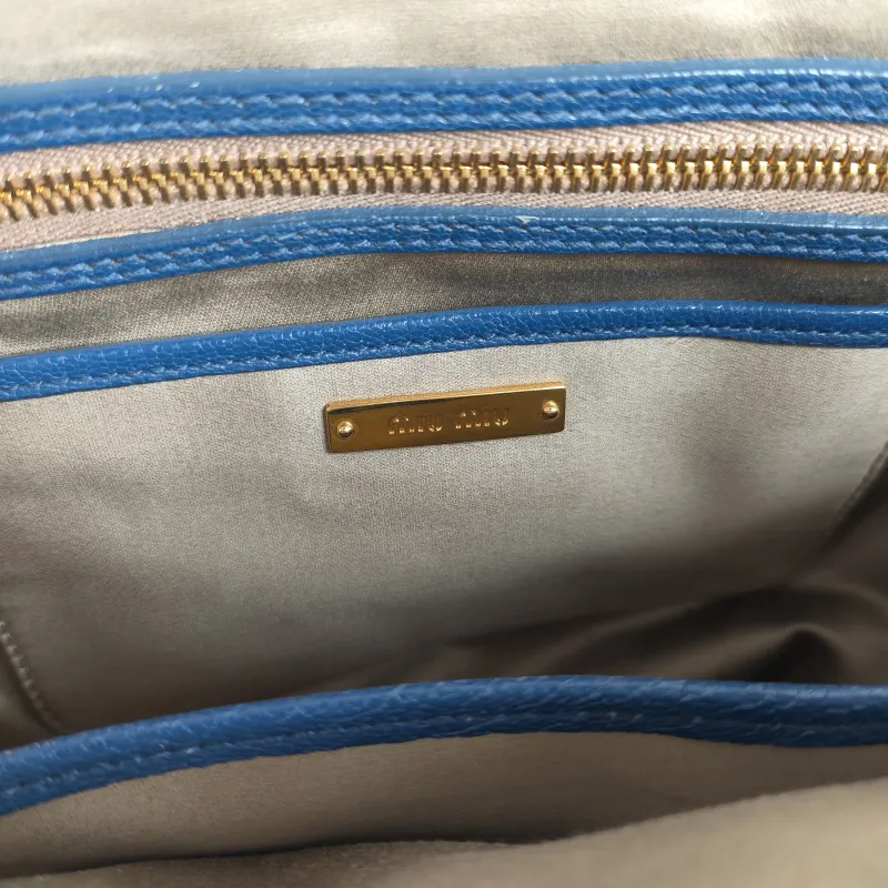 Miumiu Top Handle Bag Top Handle Bag Navy One Size 27 × 15 × 21 cm — detail view 4 of 11