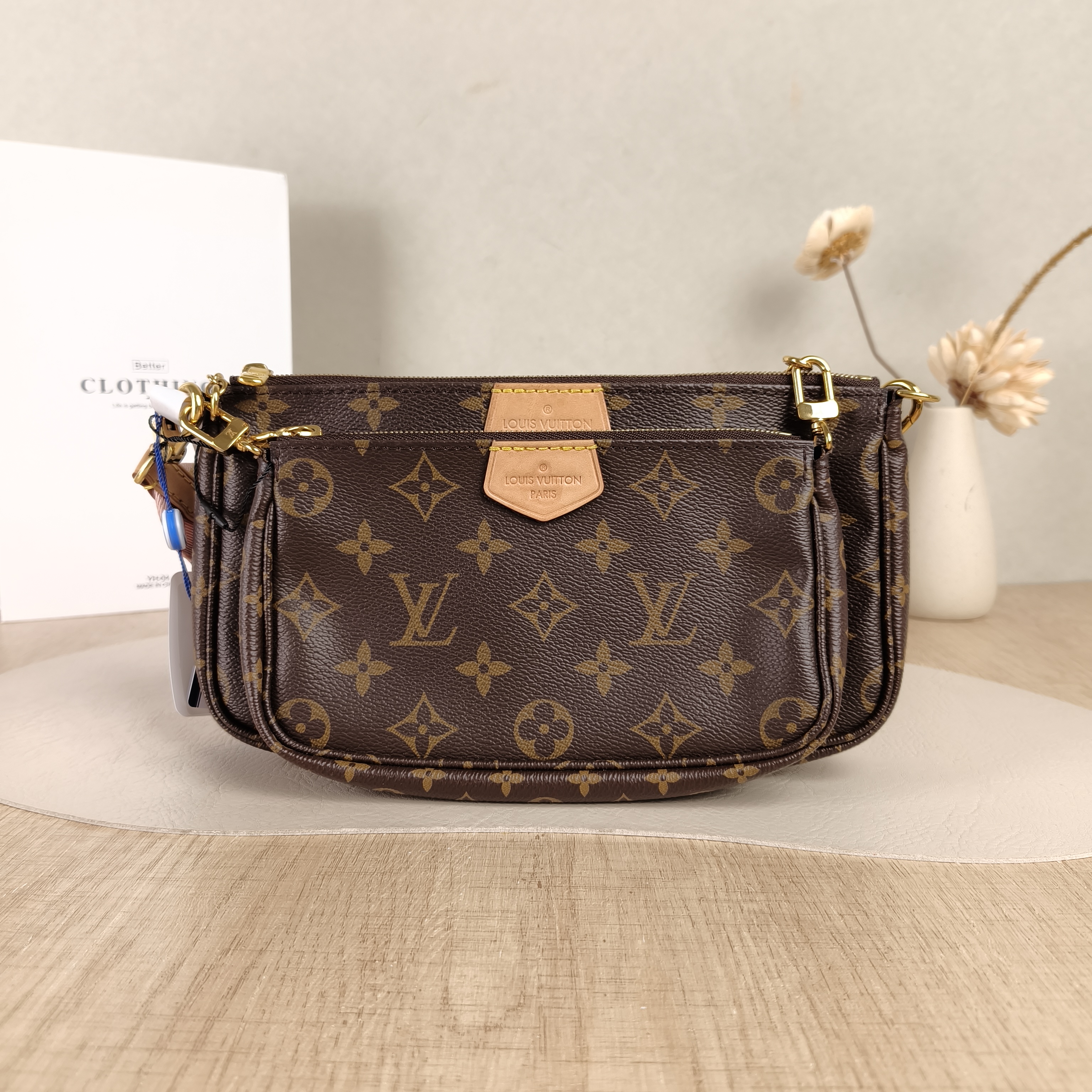 Louis Vuitton Crossbody Bag Multi Pochette Accessoires Shoulder Strap PVC Small24 × 4 × 13.5 cm