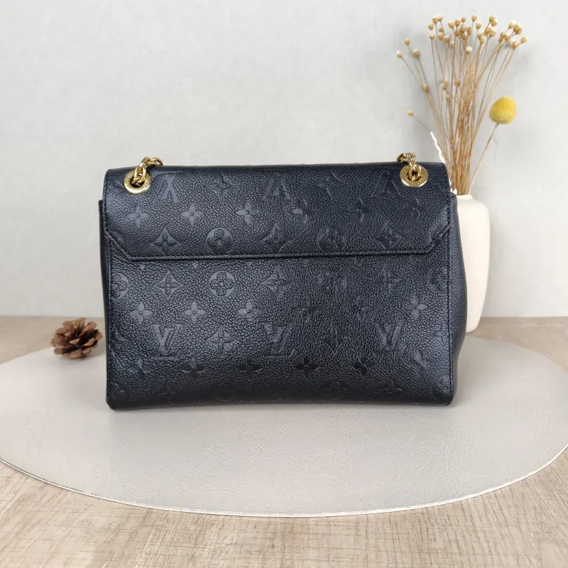 Louis Vuitton Shoulder Bag VAVIN Black Empreinte Embossed Calfskin Monogram Small25 × 9.5 × 17 cm — cover view 5 of 5