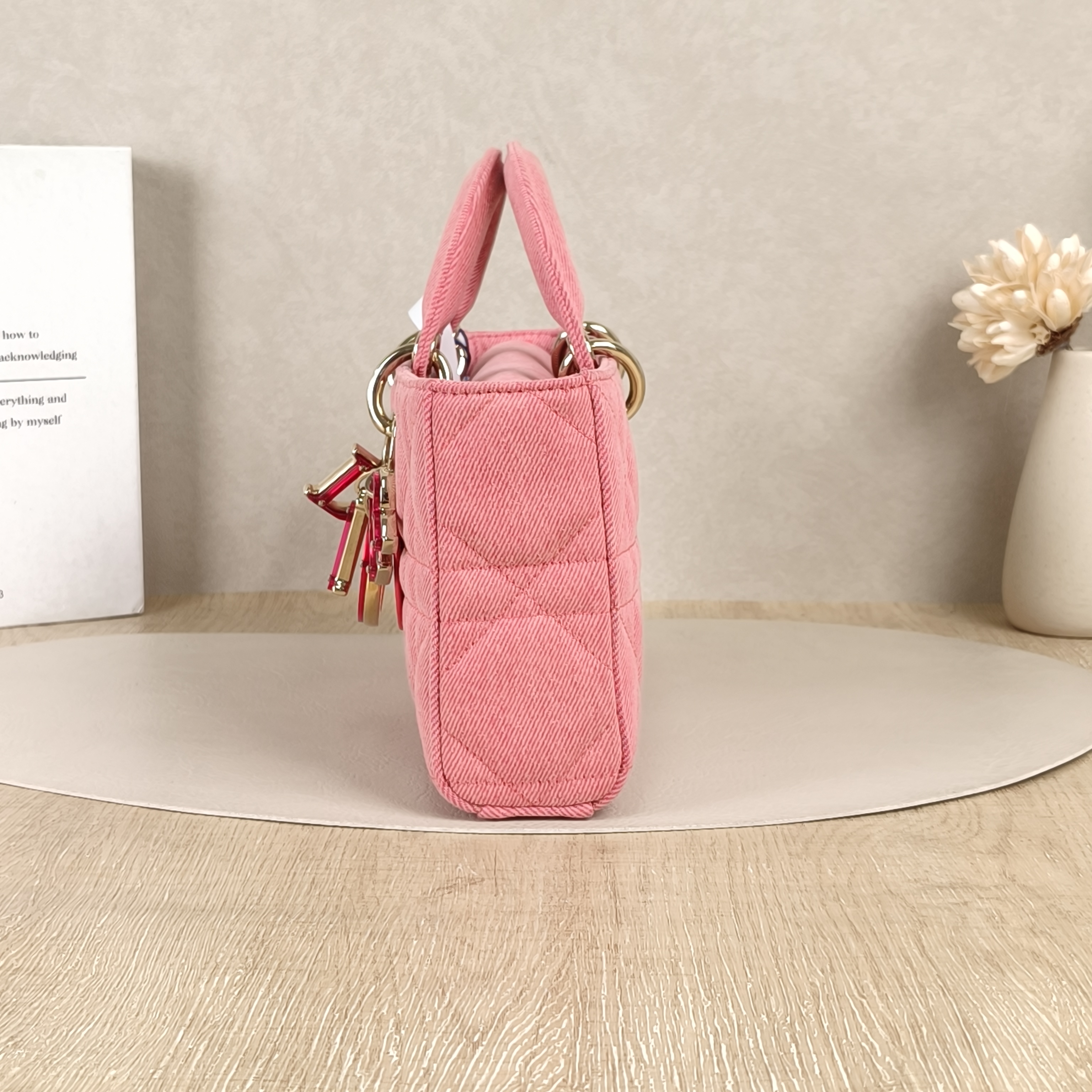 DIOR Top Handle Bag Lady D-Joy Pink Medium26 × 5 × 13.5 cm — cover view 7 of 8