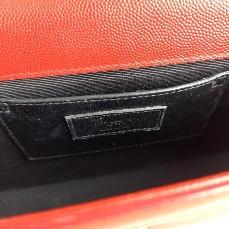 SAINT LAURENT Crossbody Bag KATE Red Calfskin Medium 24 × 5.5 × 14.5 cm Conditioned — detail view 10 of 10
