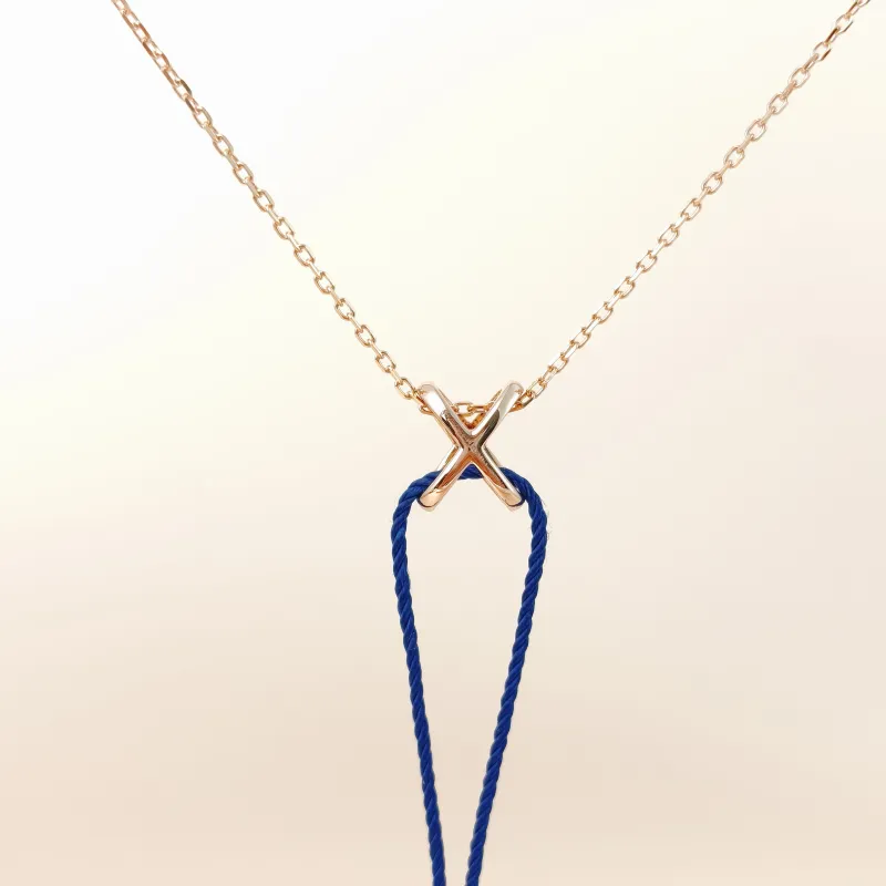 CHAUMET Necklace Jeux de Liens · Collection · Necklace Rose Gold Diamond18KR ose Gold One Size42cm — cover view 7 of 9