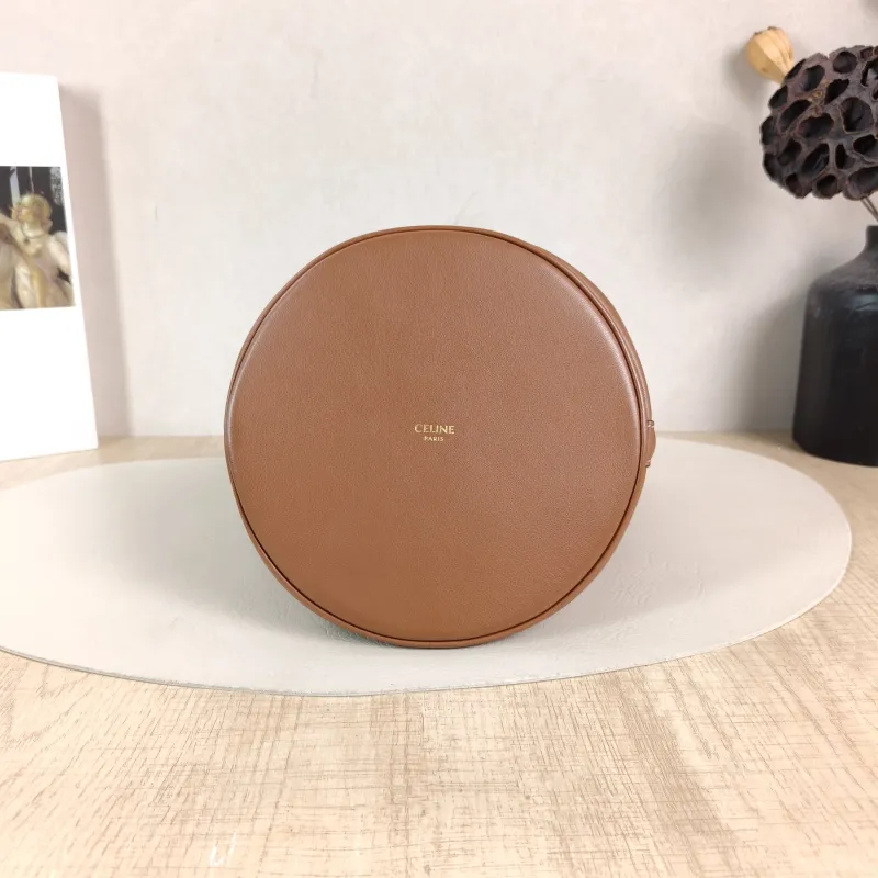 CELINE Crossbody Bag Bucket 16 Bucket Bag Caramel Calfskin Small 16 × 16 × 18 cm — cover view 2 of 5